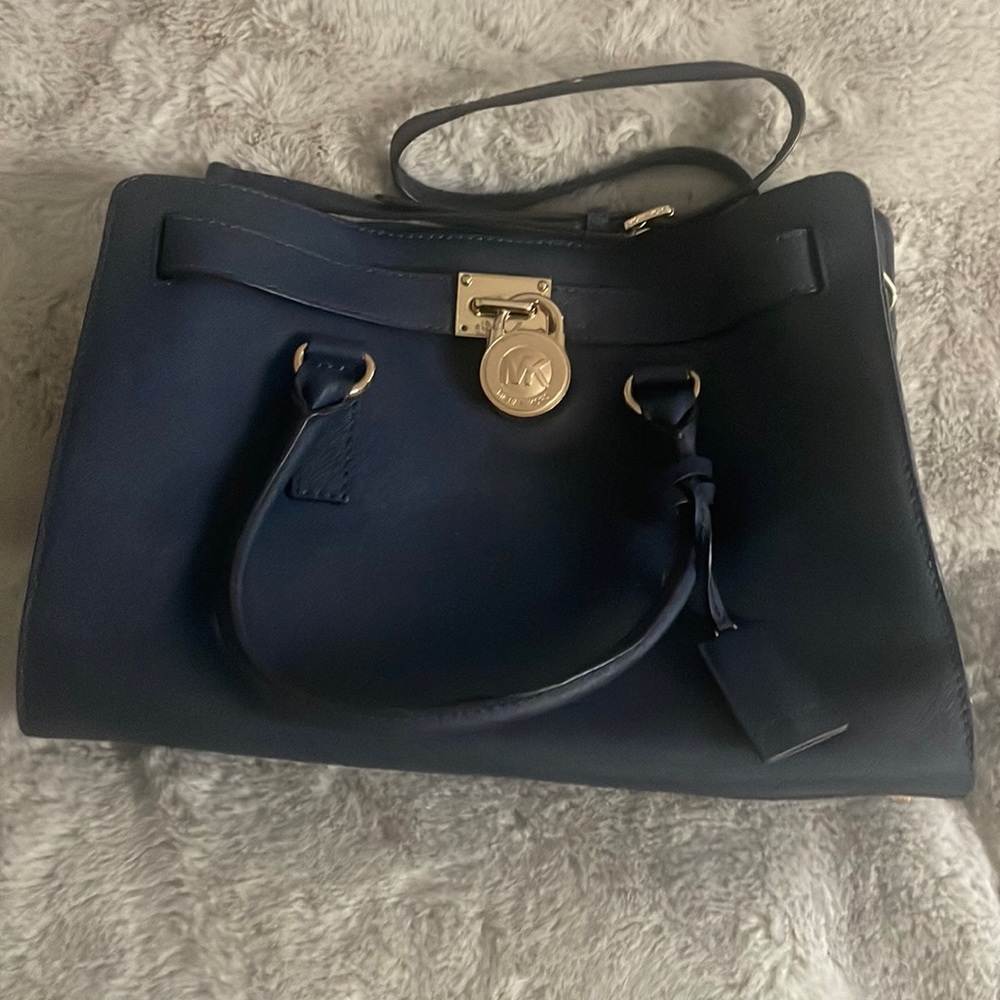 Michael Kors Navy Shoulder Bag
